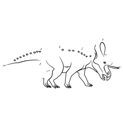 Ceratopsian Dinosaur Dot to Dot Worksheet