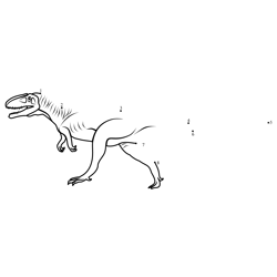 Megalosaurus Dinosaur Dot to Dot Worksheet