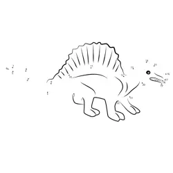 Prehistoric Creature Dot Game Dot to Dot Worksheet