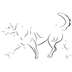 Happy Golden Retriever Canine Dot to Dot Worksheet