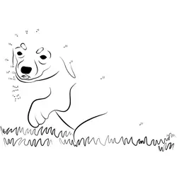 Happy Little Pup Dot to Dot Worksheet