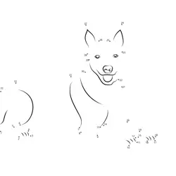 Unveil the Loyal Canine Dot to Dot Worksheet