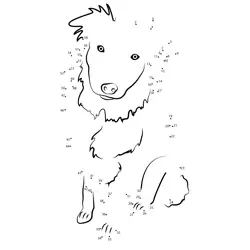 Sweet Puppy Numeric Challenge Dot to Dot Worksheet