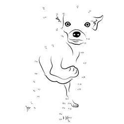 Terrier Dog Sequence Fun Dot to Dot Worksheet