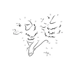 Happy Puppy Numbers Game Dot to Dot Worksheet