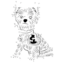 Yorkshire Terrier Toy Fun Dot to Dot Worksheet