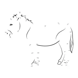 Donkey Game Zoo Fun Dot to Dot Worksheet