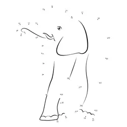 Jumbo Animal Shape Exercise Dot to Dot Worksheet