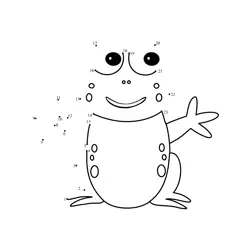 Amphibian Creature Numerical Form Dot to Dot Worksheet