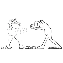 Froggy Photographer Moment Dot to Dot Worksheet