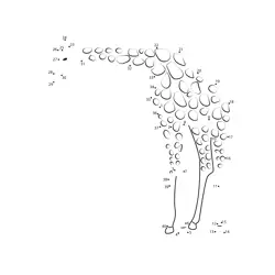 Wild Giraffe Number Challenge Dot to Dot Worksheet