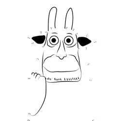 Wooden Ram Creature Challenge Dot to Dot Worksheet