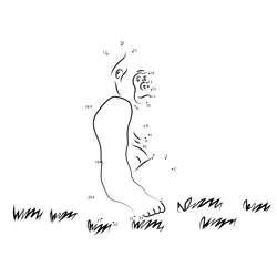 Great Ape Perched High Dot to Dot Worksheet