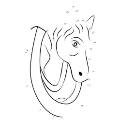 Equestrian Head Shape Challenge Dot to Dot Worksheet