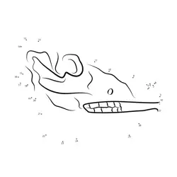 Mystery Animal Head Reveal Dot to Dot Worksheet