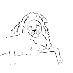 Majestic Lion Dot Challenge Dot to Dot Worksheet