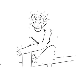 Angry Simian Creation Dot to Dot Worksheet