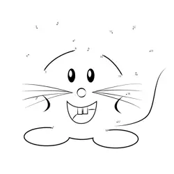 Happy Rodent Numeric Fun Dot to Dot Worksheet