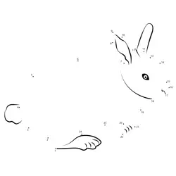 Cute Bunny Numeric Challenge Dot to Dot Worksheet