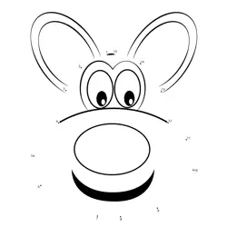 Happy Animal Face Fun Dot to Dot Worksheet