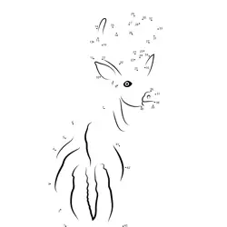 Reindeer Forest Creature Dot to Dot Worksheet
