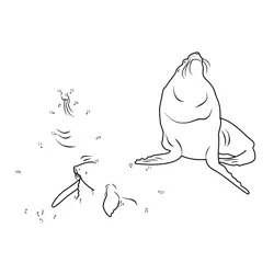 Ocean Mammal Formation Dot to Dot Worksheet