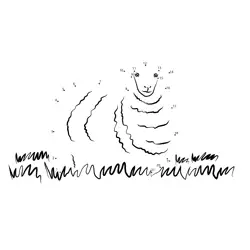 Sheep on Grassy Field Quest Dot to Dot Worksheet