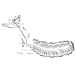Squirrel Numeric Fun Challenge Dot to Dot Worksheet