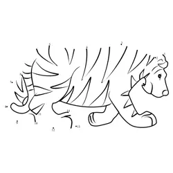 Tiger Shape Challenge Dot to Dot Worksheet
