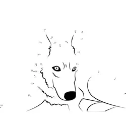 Wild Canine Number Sequence Dot to Dot Worksheet