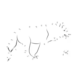 Winter Wolf Sequential Play Dot to Dot Worksheet