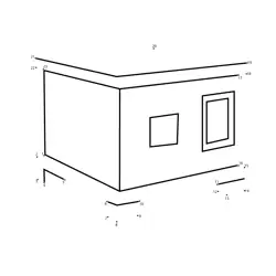 Numeric Wooden Crate Formation Dot to Dot Worksheet