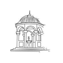 Agios Dimitrios Church Structure Dot to Dot Worksheet