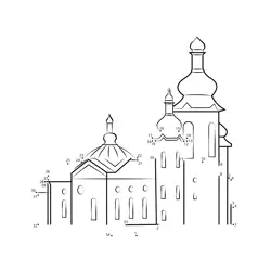Orthodox Church Building Dot to Dot Worksheet