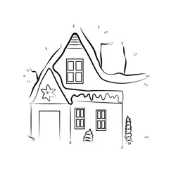 Small Sweet Home Dot to Dot Worksheet