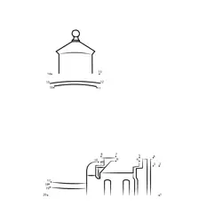 Coastal Beacon Construction Challenge Dot to Dot Worksheet