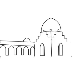 Ibn Tulun Mosque Cairo Dot to Dot Worksheet