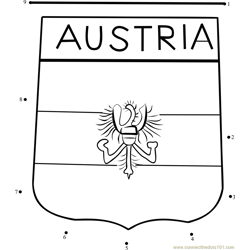 Austria Dot to Dot Worksheet
