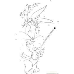 Bugs Bunny Dot to Dot Worksheet