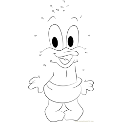 Happy Baby Looney Tunes Dot to Dot Worksheet