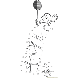 Badminton Shot Dot to Dot Worksheet