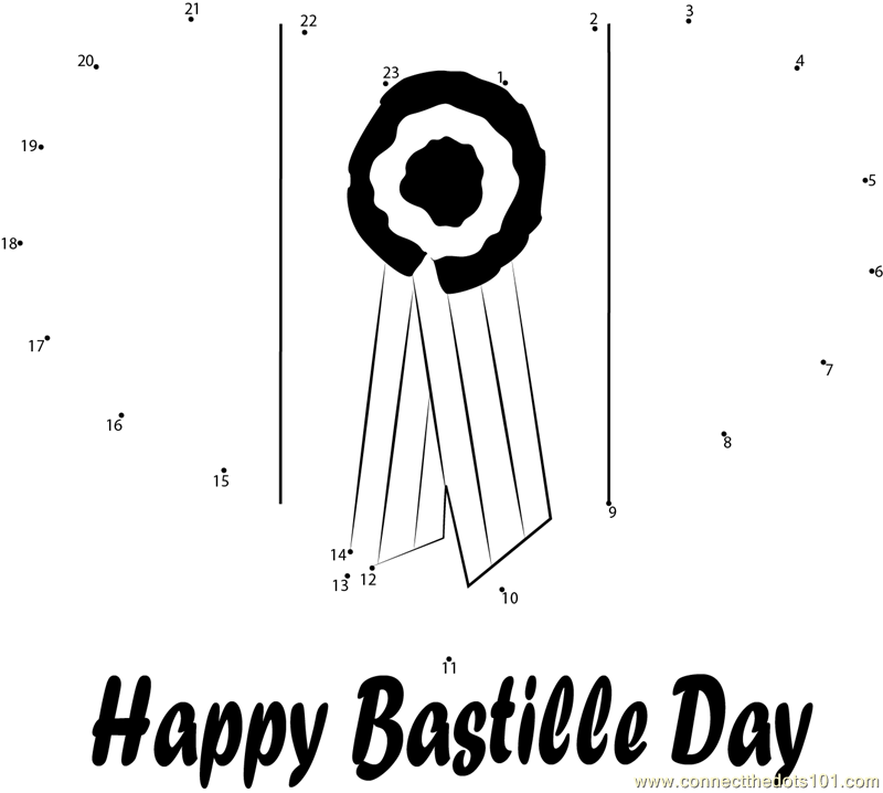 Bastille Day Heart Card