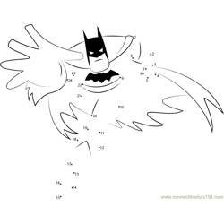 Batman Going Dot to Dot Worksheet
