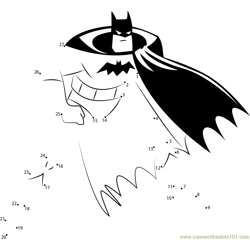 Batman Series Animada Vol Dot to Dot Worksheet