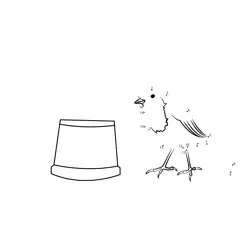 Robin Bird Numeric Sequence Dot to Dot Worksheet