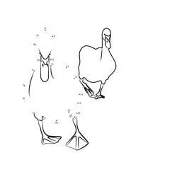 Form the Walking Duck Dot to Dot Worksheet