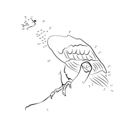 Majestic Eagle Bird Study Dot to Dot Worksheet