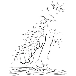 Happy Eagle Point Sequence Dot to Dot Worksheet