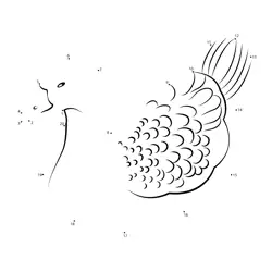 Waterfowl numerical rendering Dot to Dot Worksheet