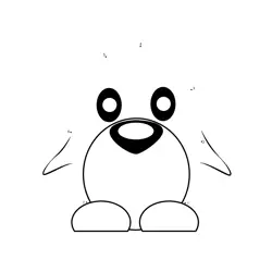 Cute Baby Penguin Shape Dot to Dot Worksheet
